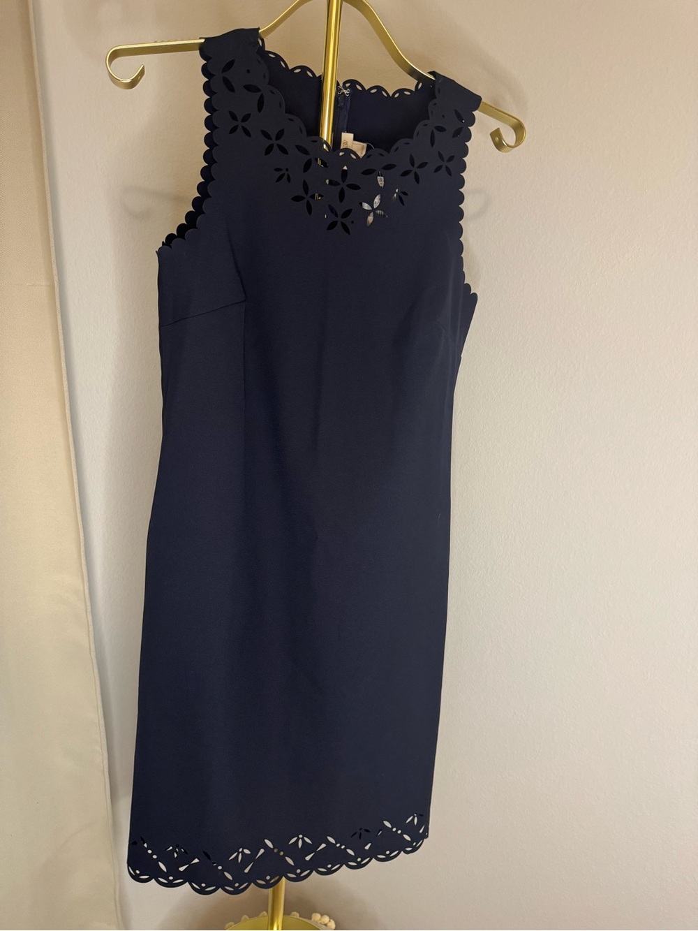 NWT J.Crew Navy Knee-Length Sleeveless Work/Professional Dress Size 2